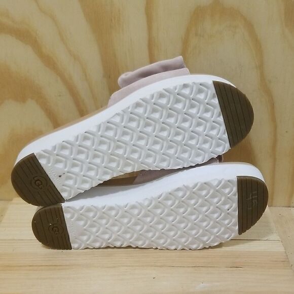 UGG JOAN SEASHELL PINK PLATFORM WEDGE SLIDE SLIPPER US 10 / EU 41 - Picture 8 of 9